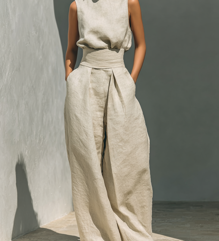 Lenge, kényelmes pamut-len szett